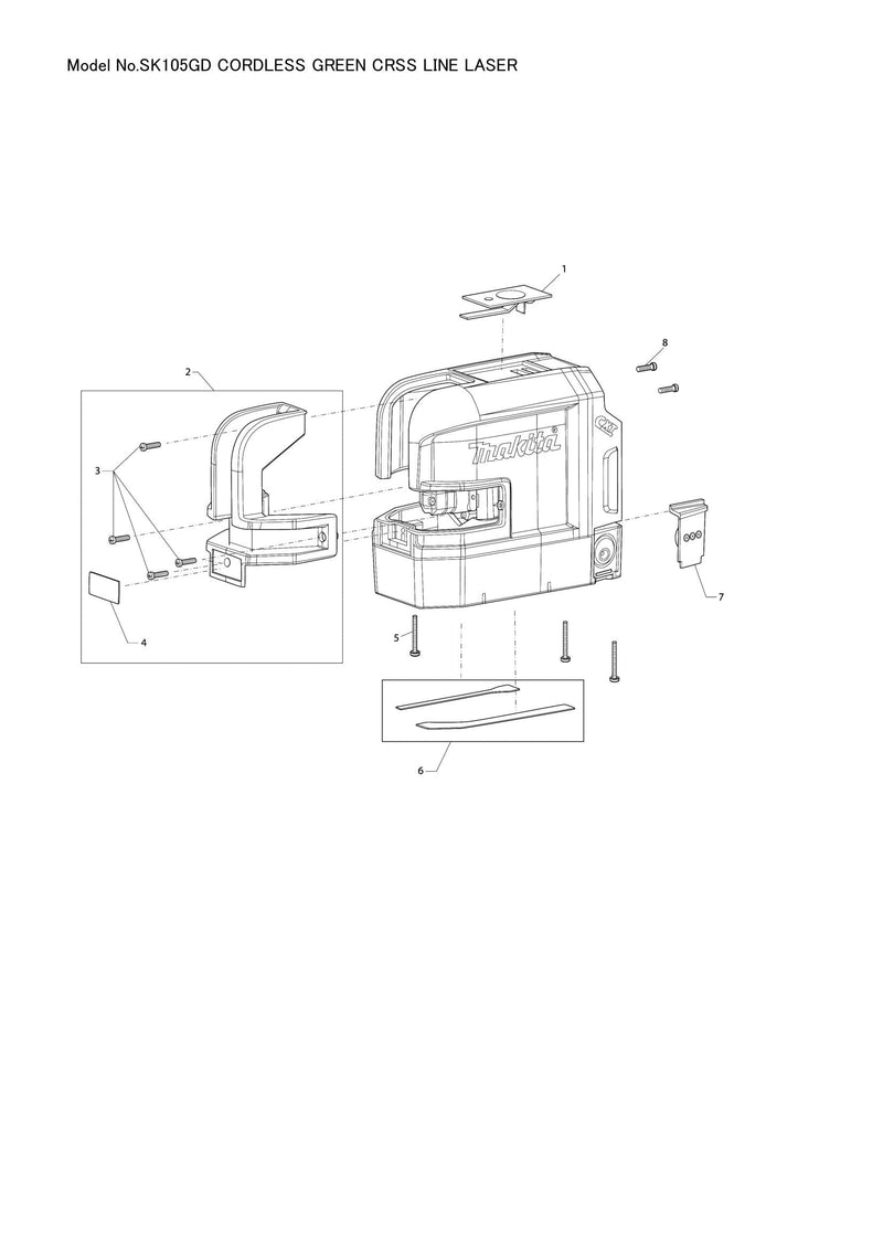 SK105GD exploded view