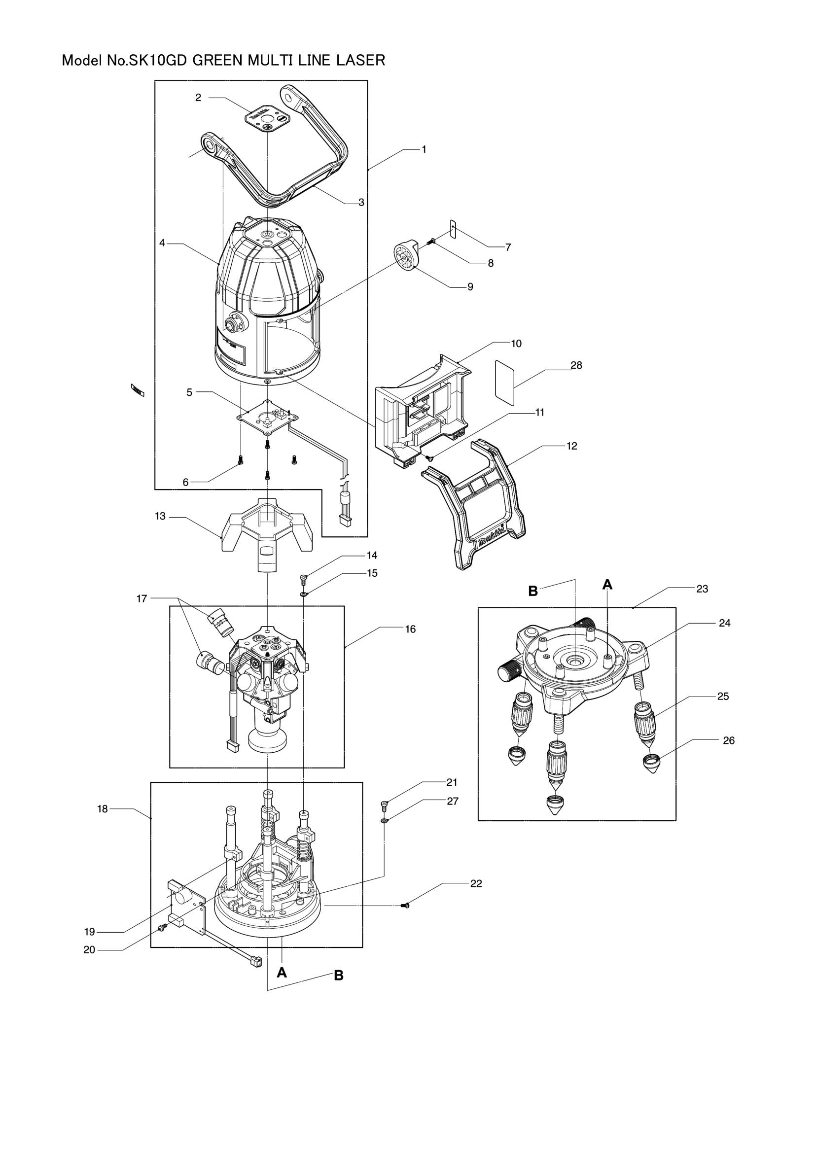 SK10GD exploded view
