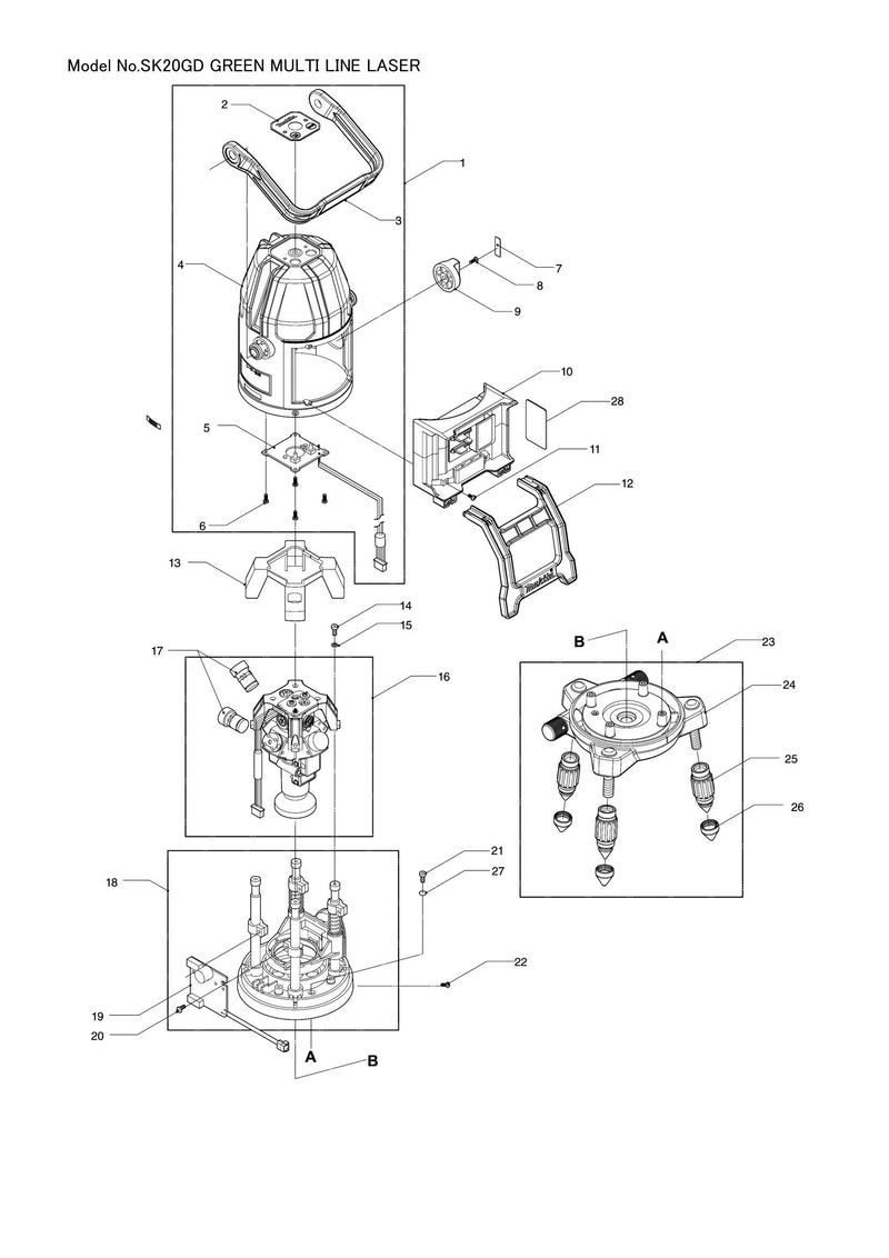 SK20GD exploded view