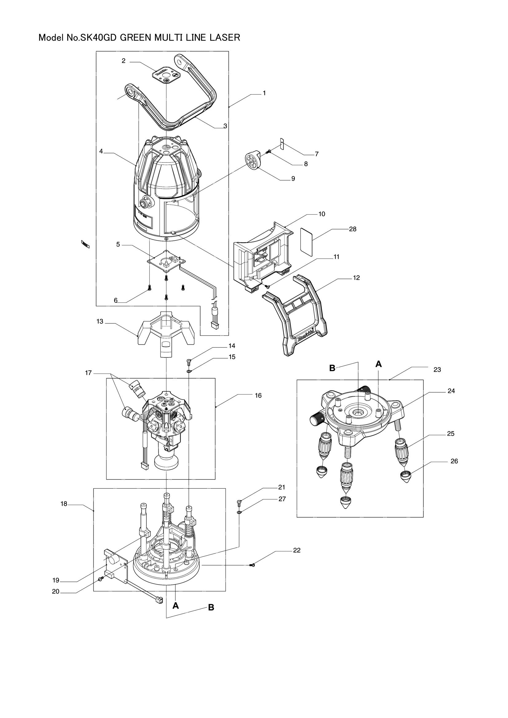 SK40GD exploded view