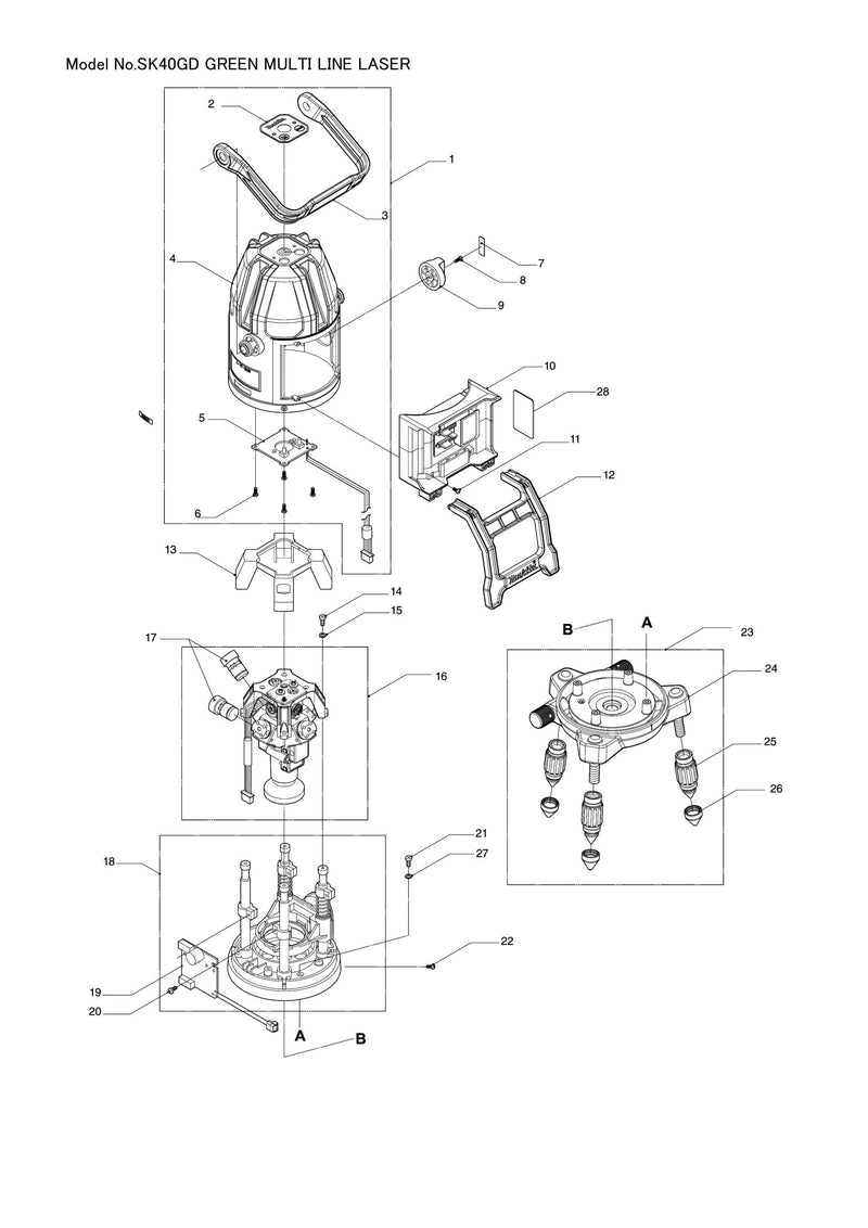 SK40GD exploded view