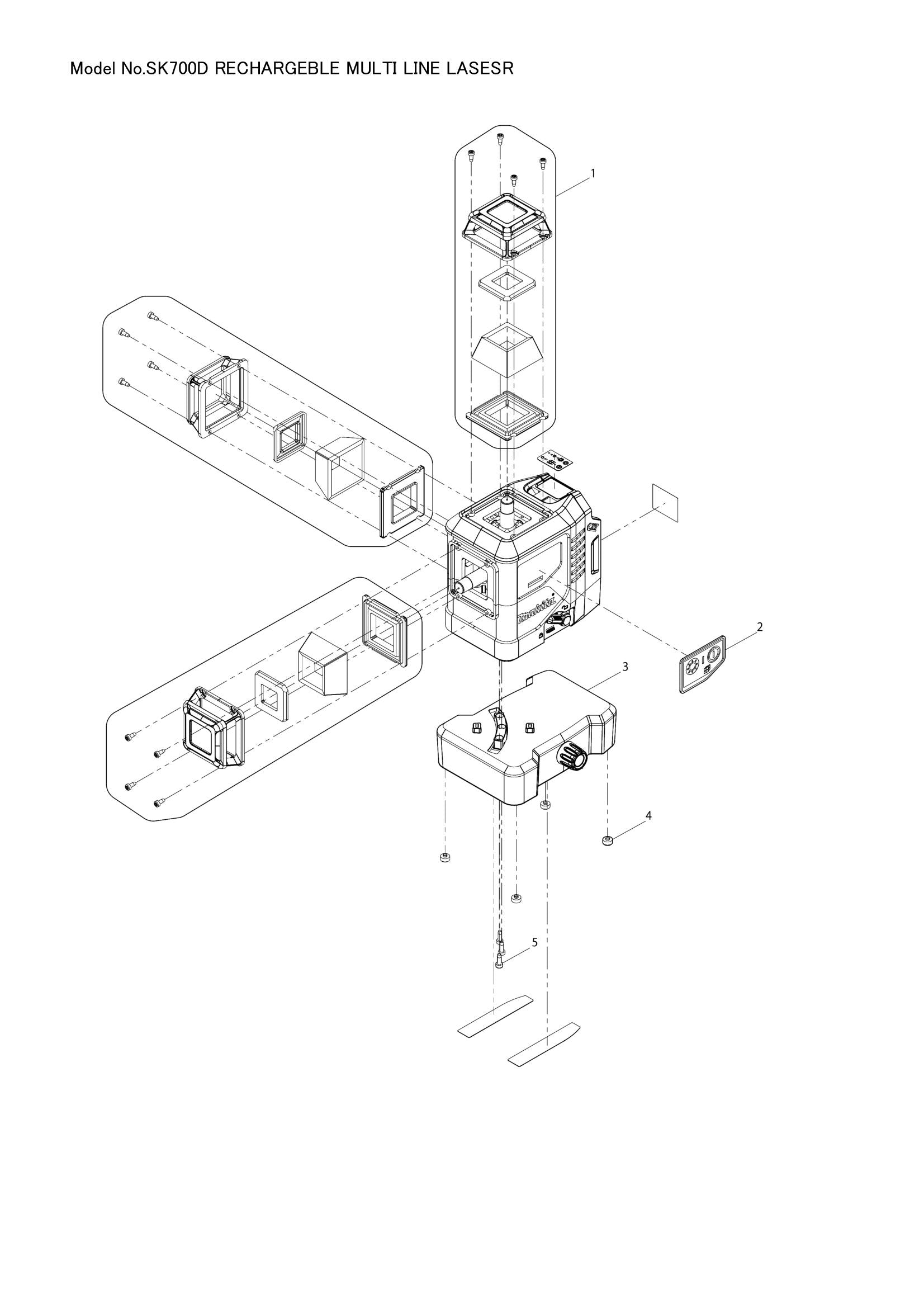 SK700D exploded view