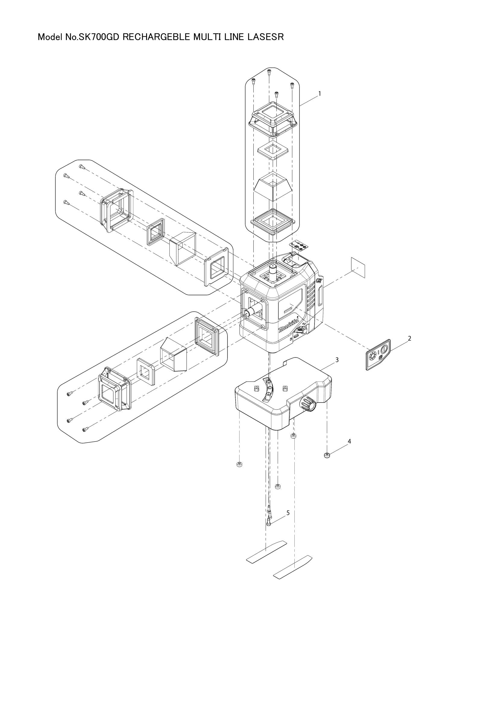 SK700GD exploded view