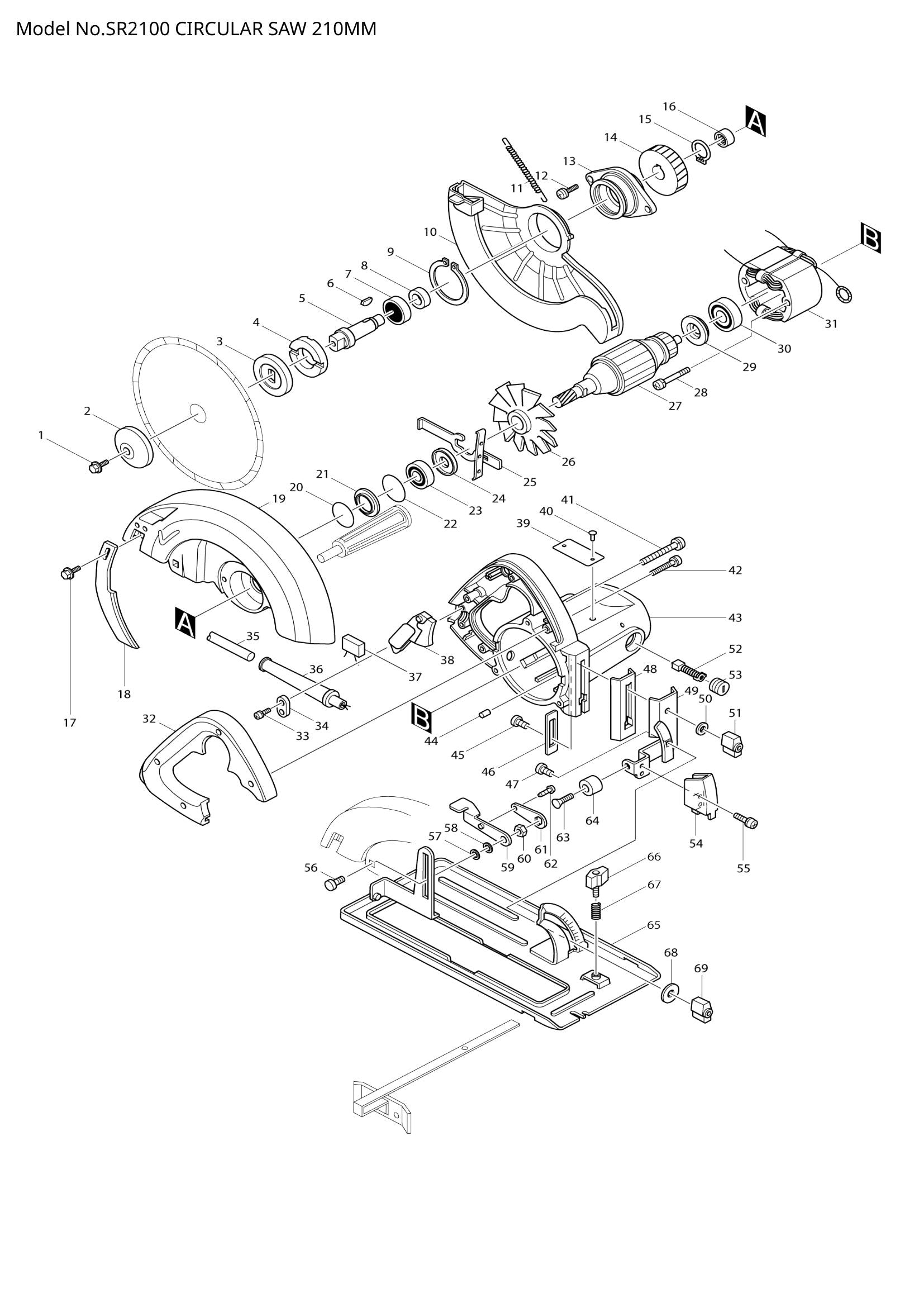 SR2100 exploded view