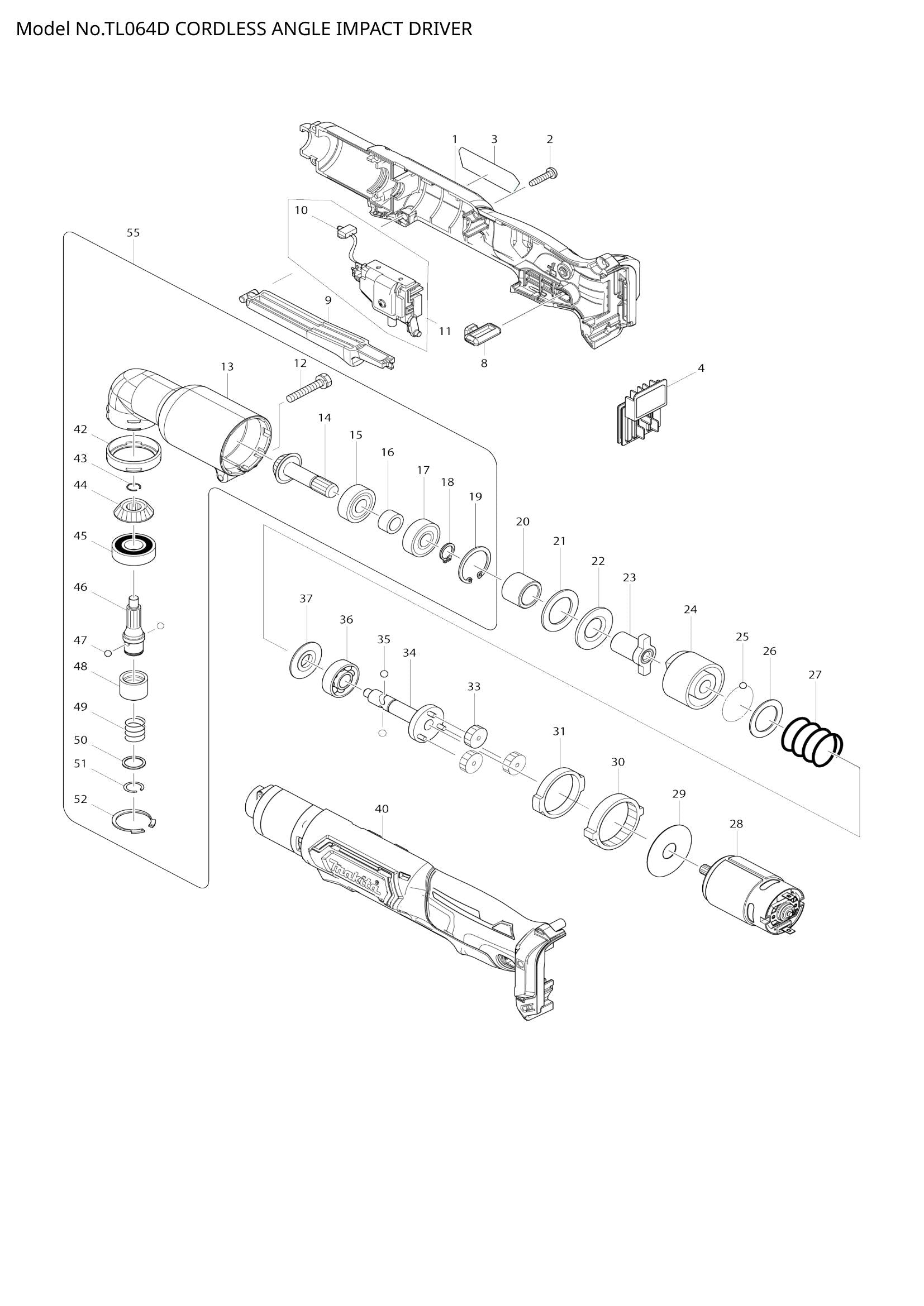 TL064D exploded view