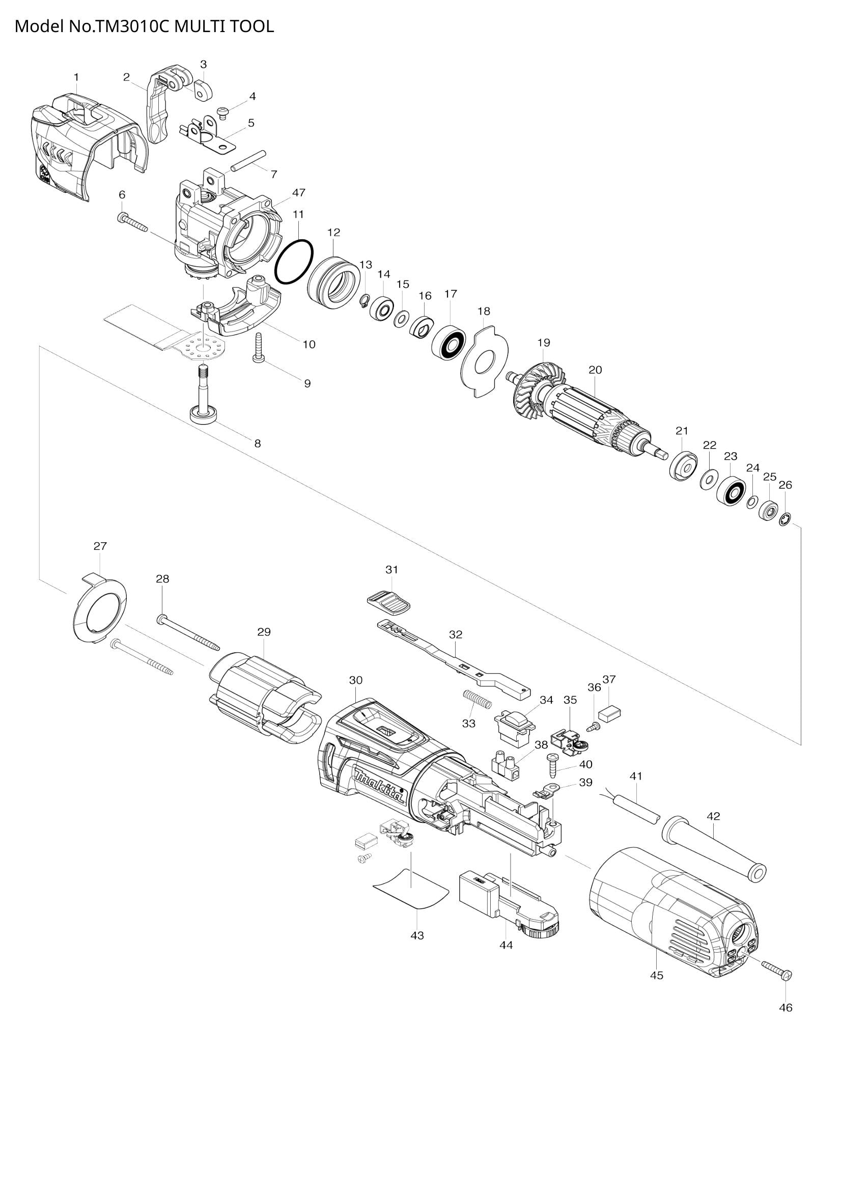 TM3010C exploded view
