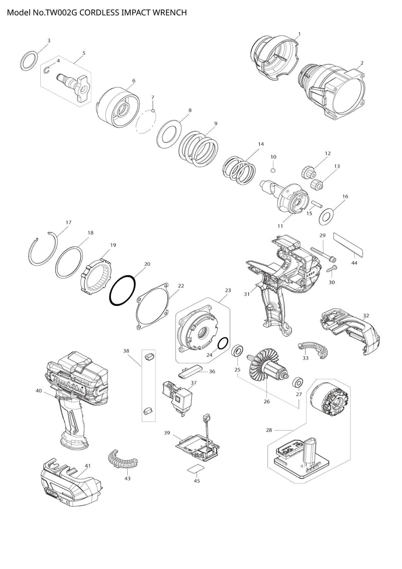 TW002G exploded view
