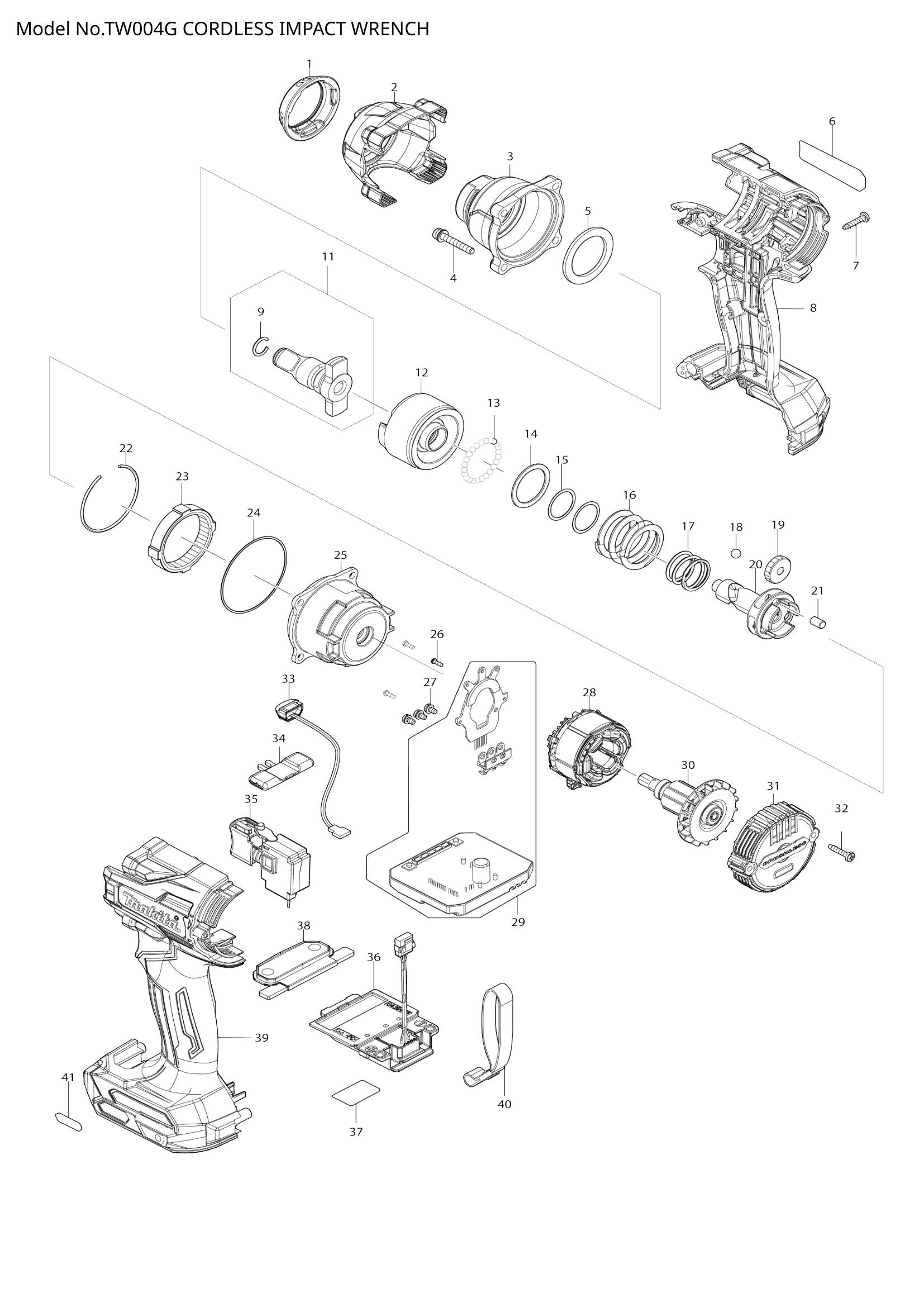 TW004G exploded view