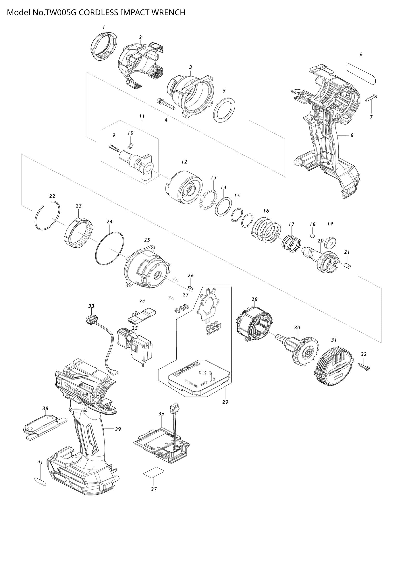 TW005G exploded view