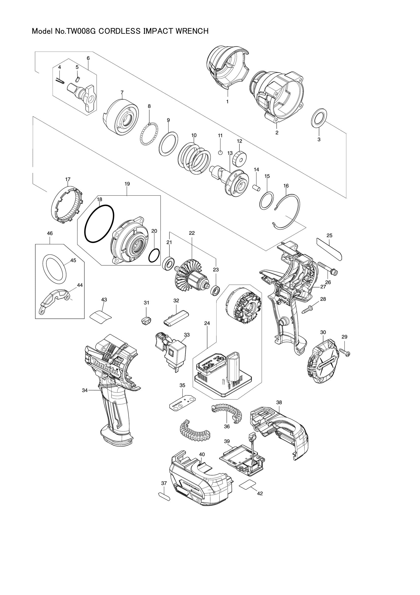 TW008G exploded view