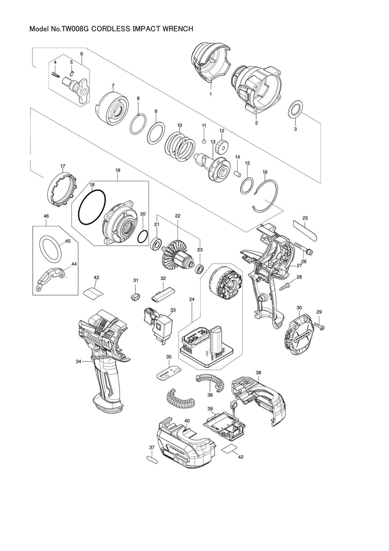 TW008G exploded view