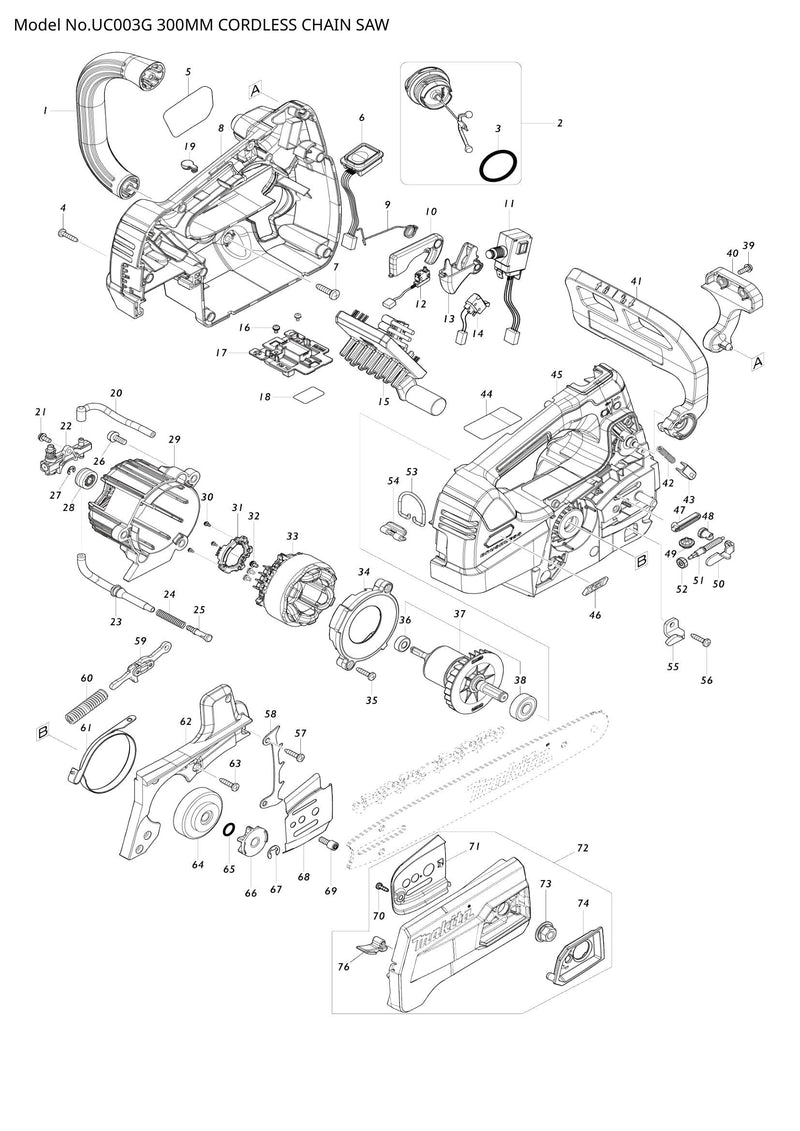 UC003G exploded view