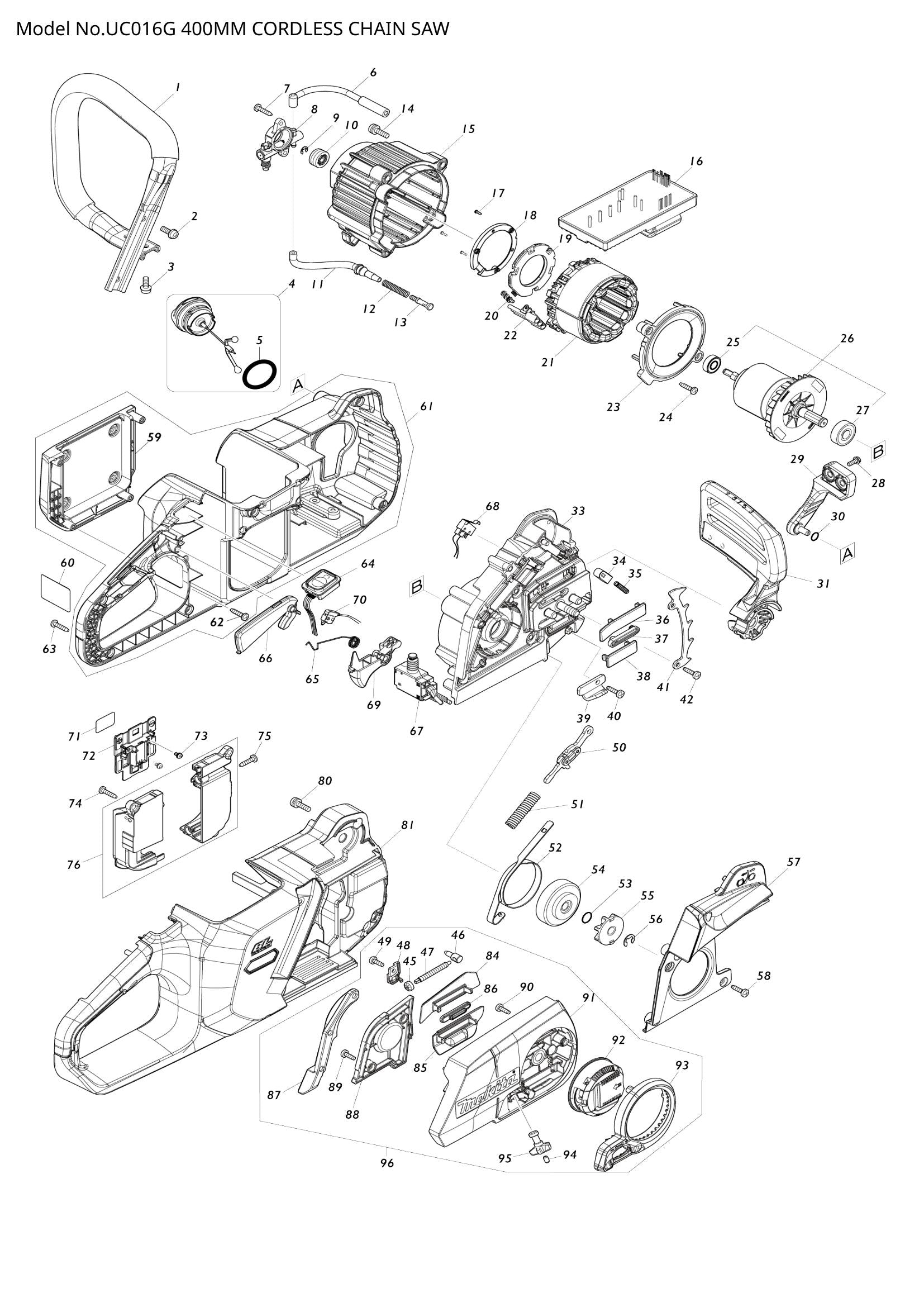 UC016G exploded view