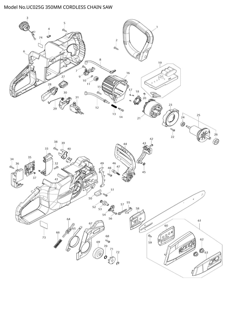UC025G exploded view