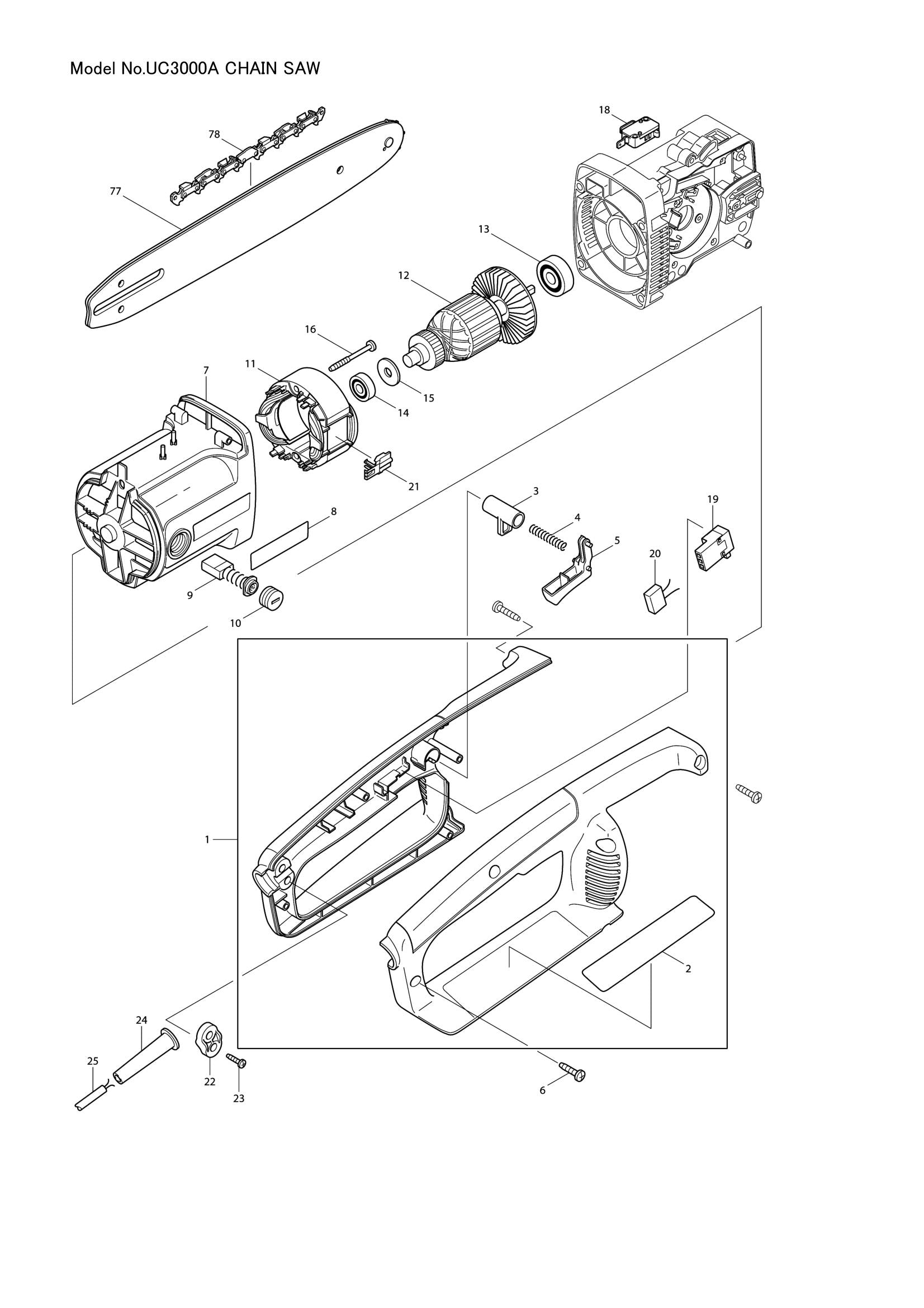 UC3000A exploded view