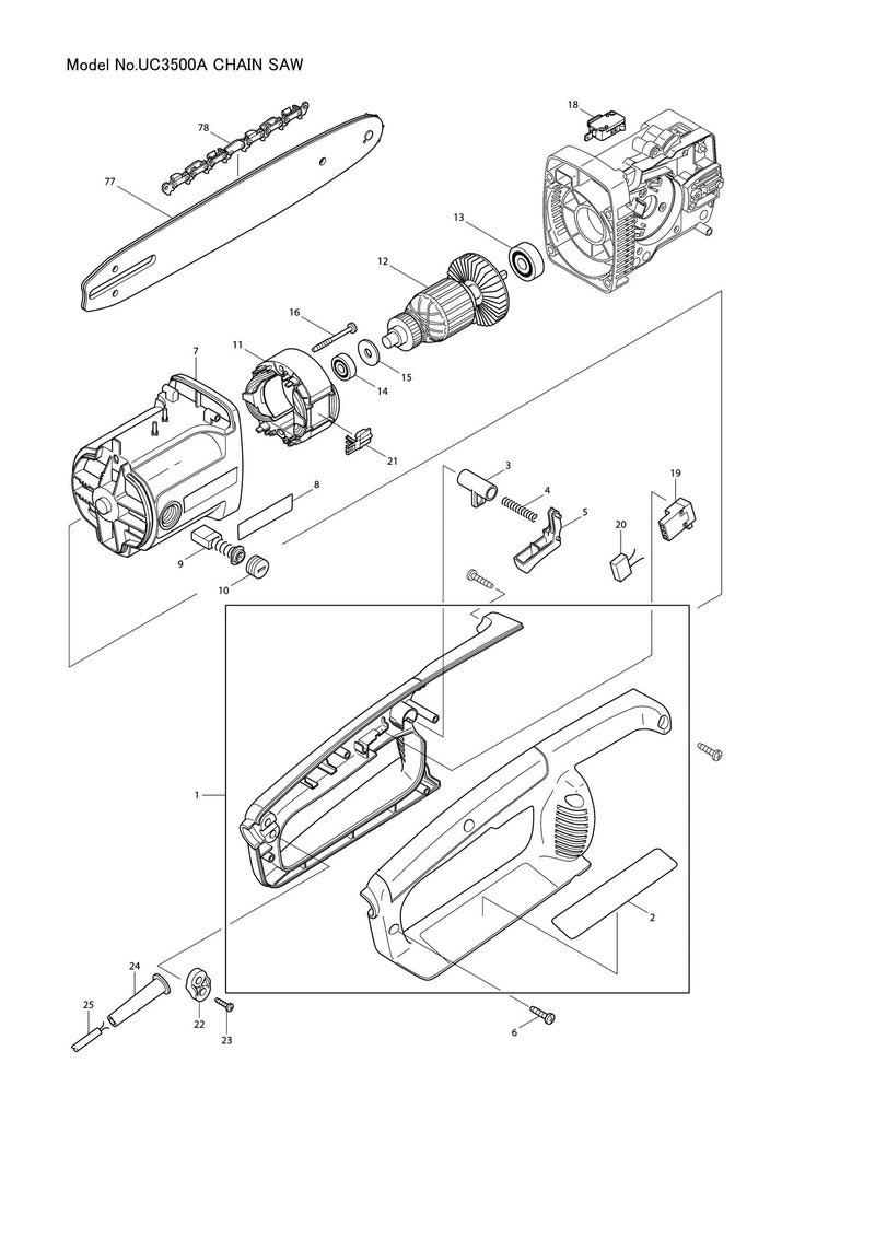 UC3500A exploded view