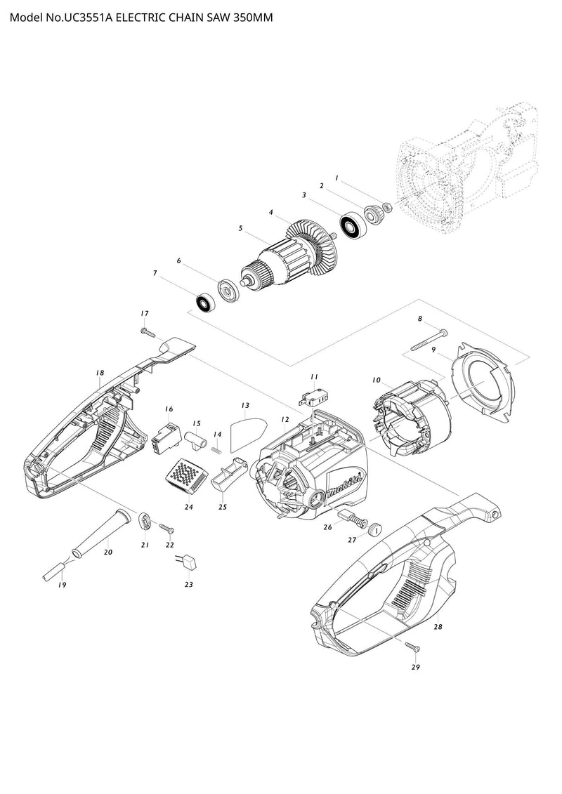 UC3551A exploded view