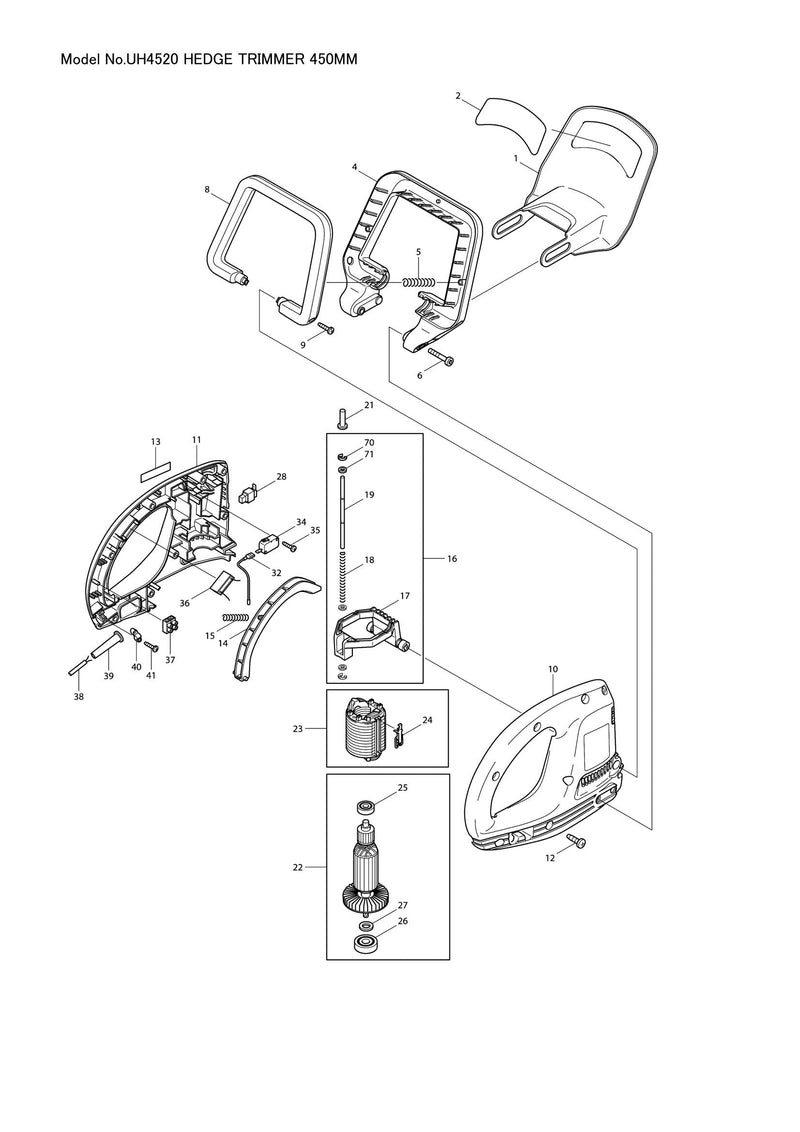 UH4520 exploded view