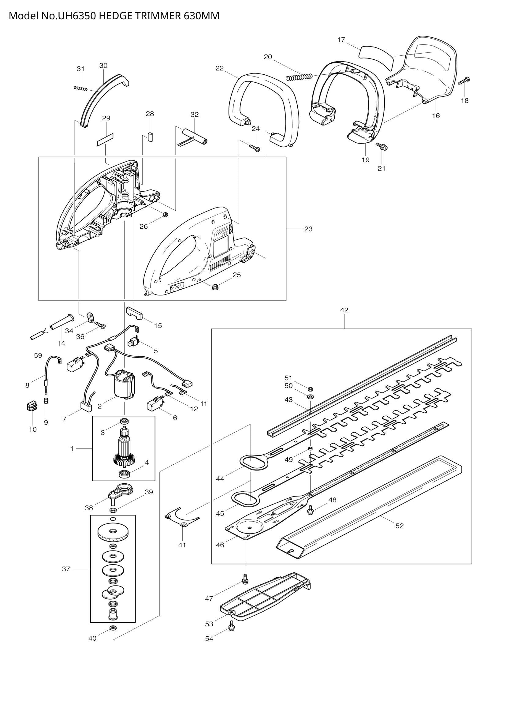 UH6350 exploded view