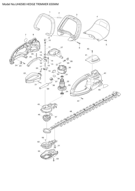 UH6580 exploded view