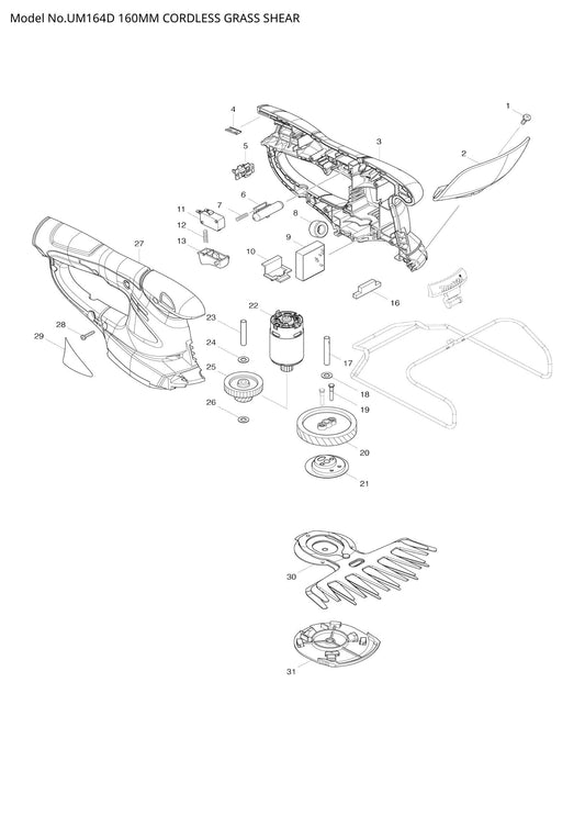 UM164D exploded view