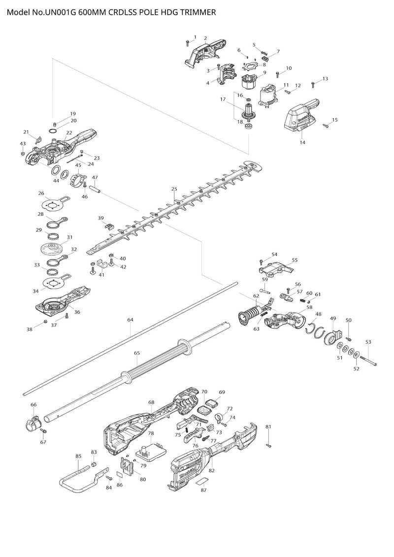 UN001G exploded view
