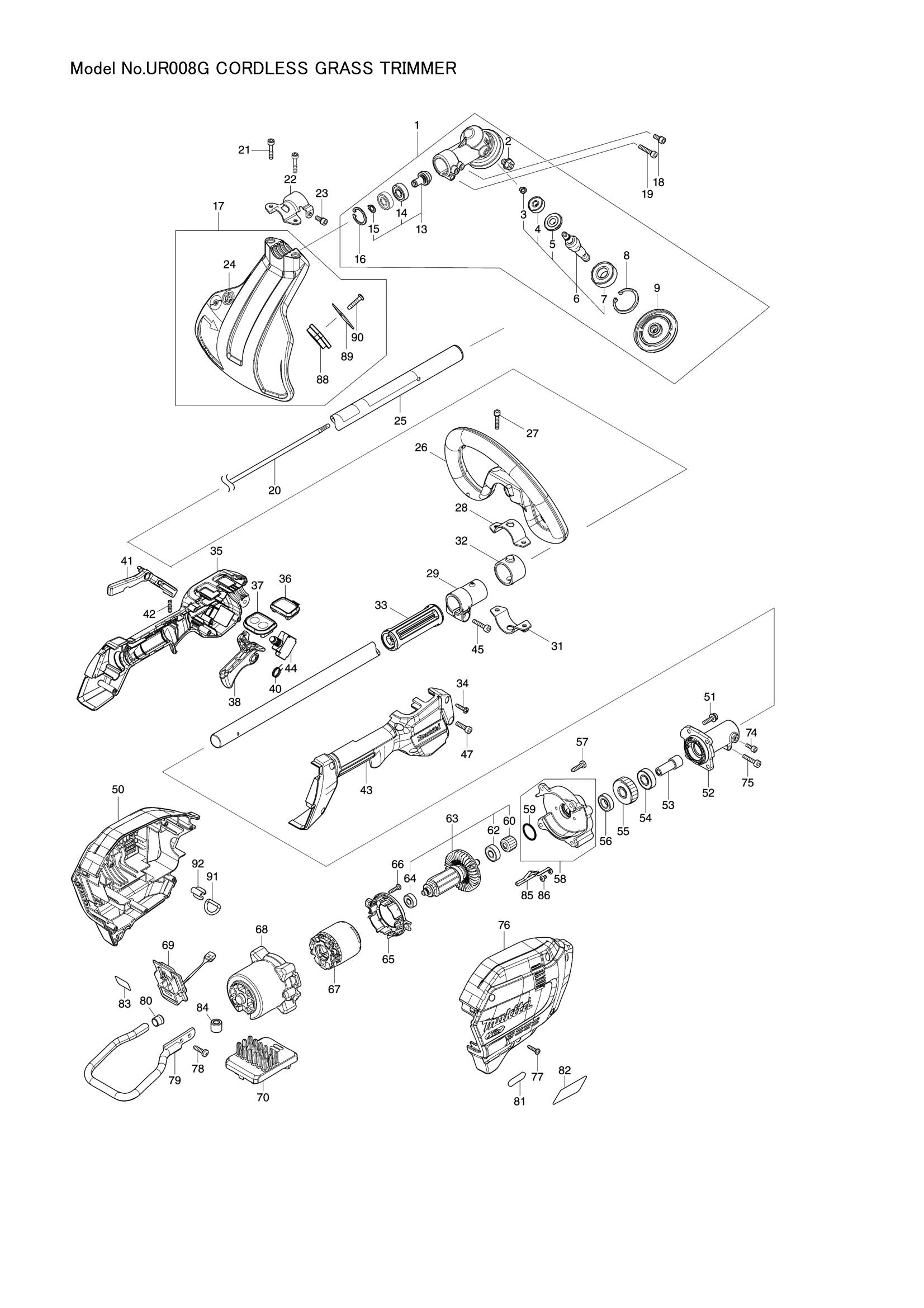 UR008G exploded view