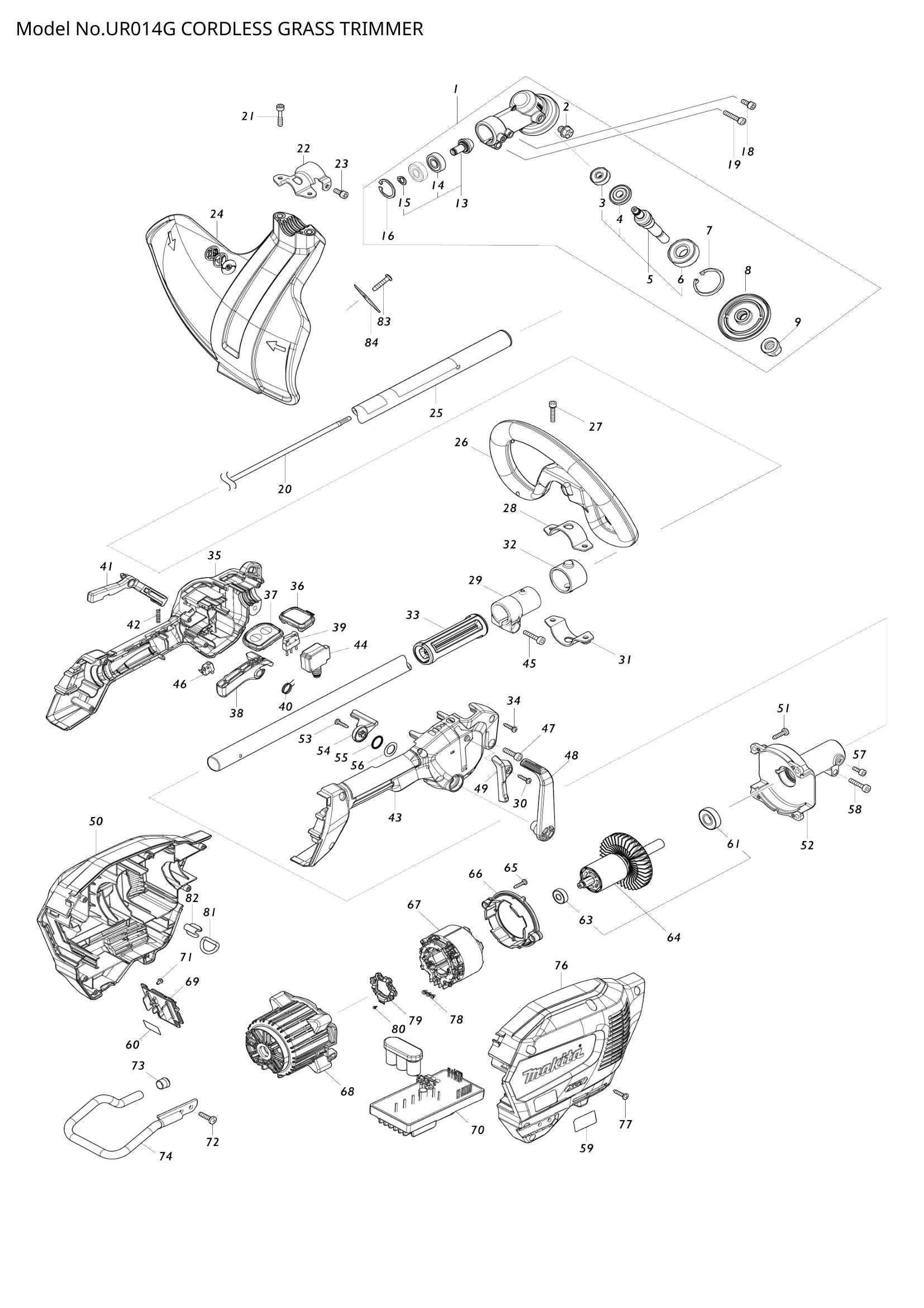 UR014G exploded view