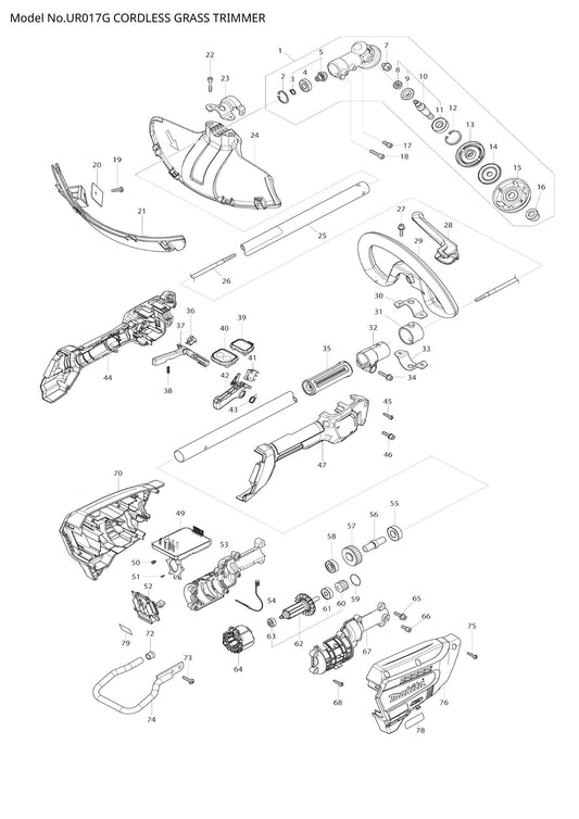 UR017G exploded view