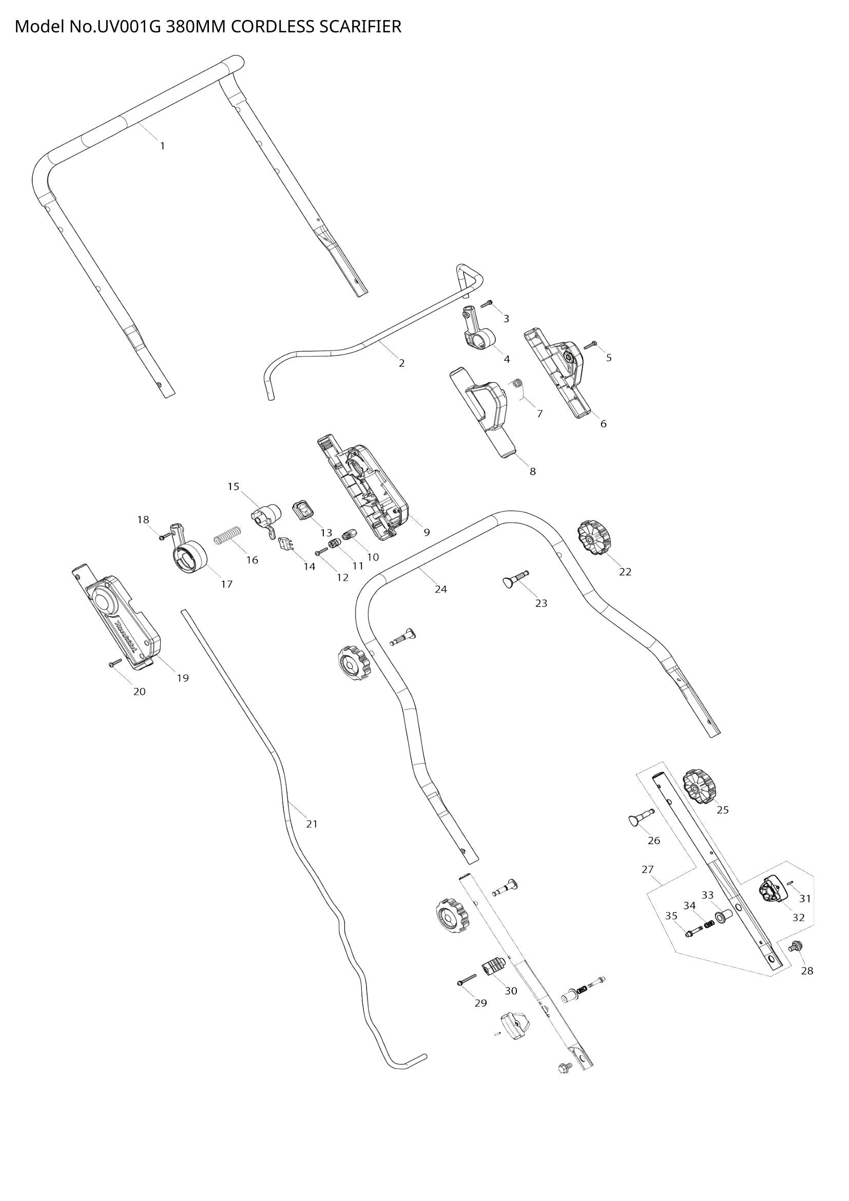 UV001G exploded view