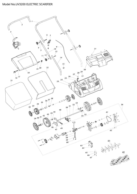 UV3200 exploded view