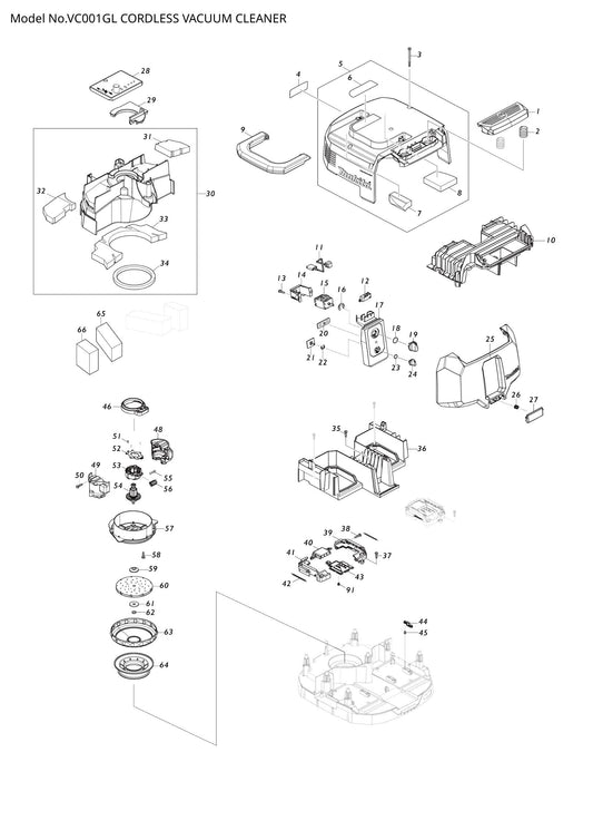 VC001GL exploded view