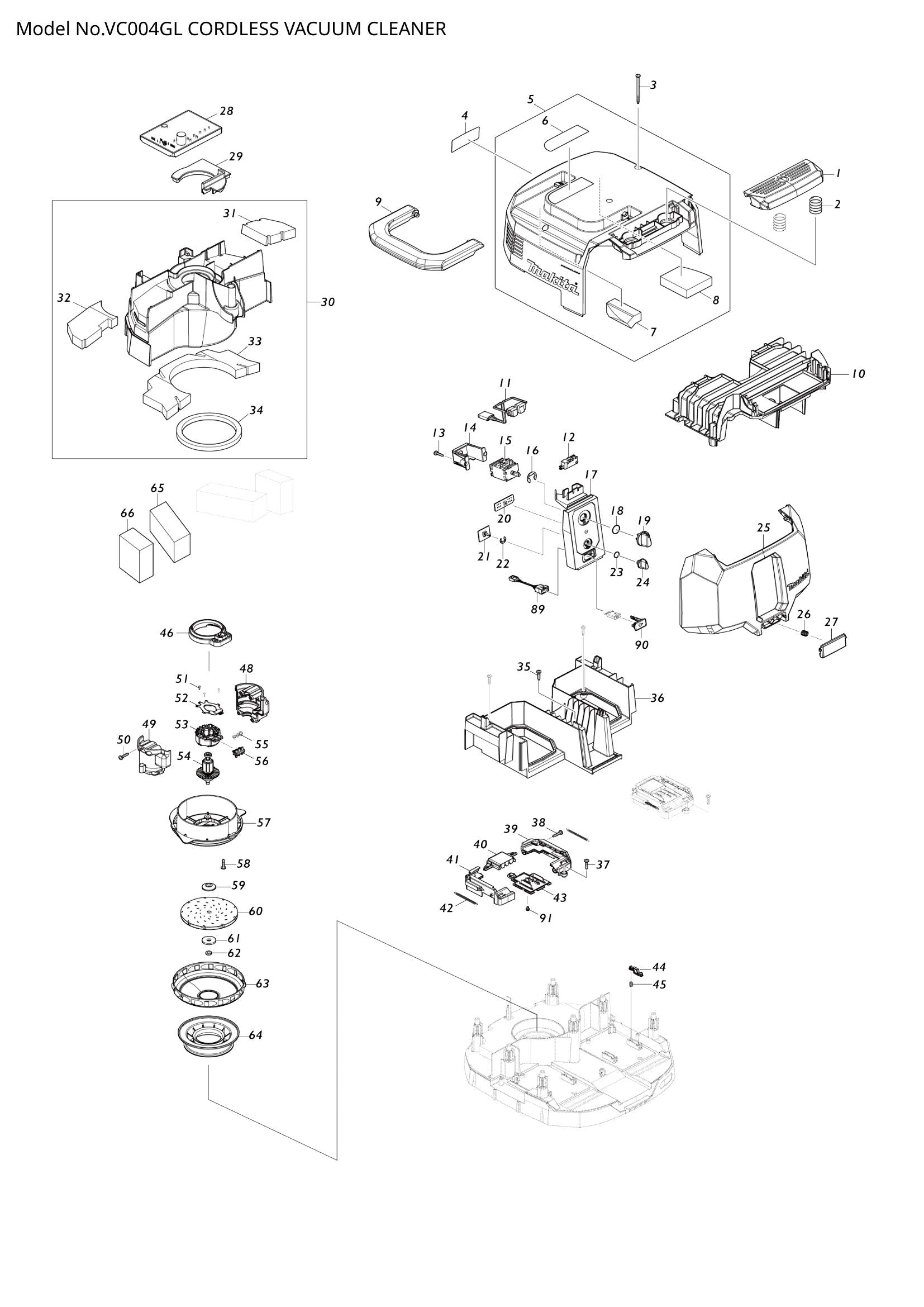 VC004GL exploded view