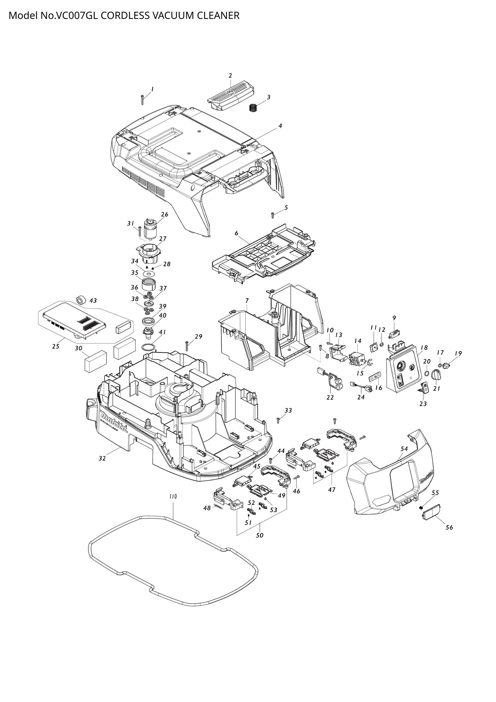 VC007GL exploded view