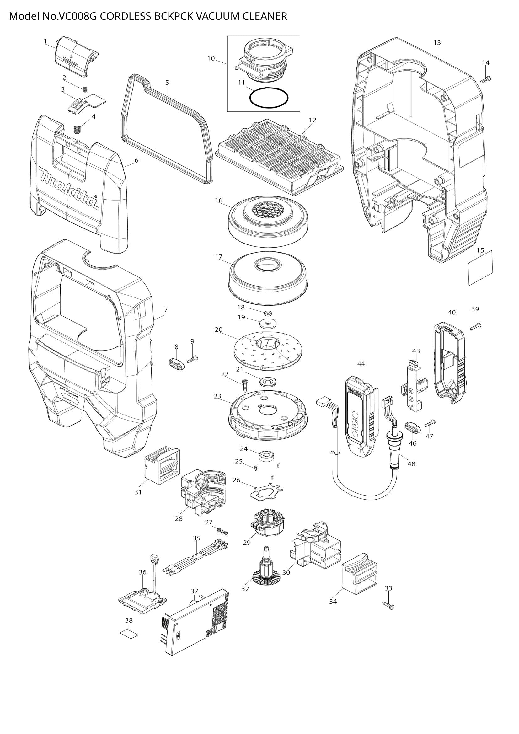 VC008G exploded view