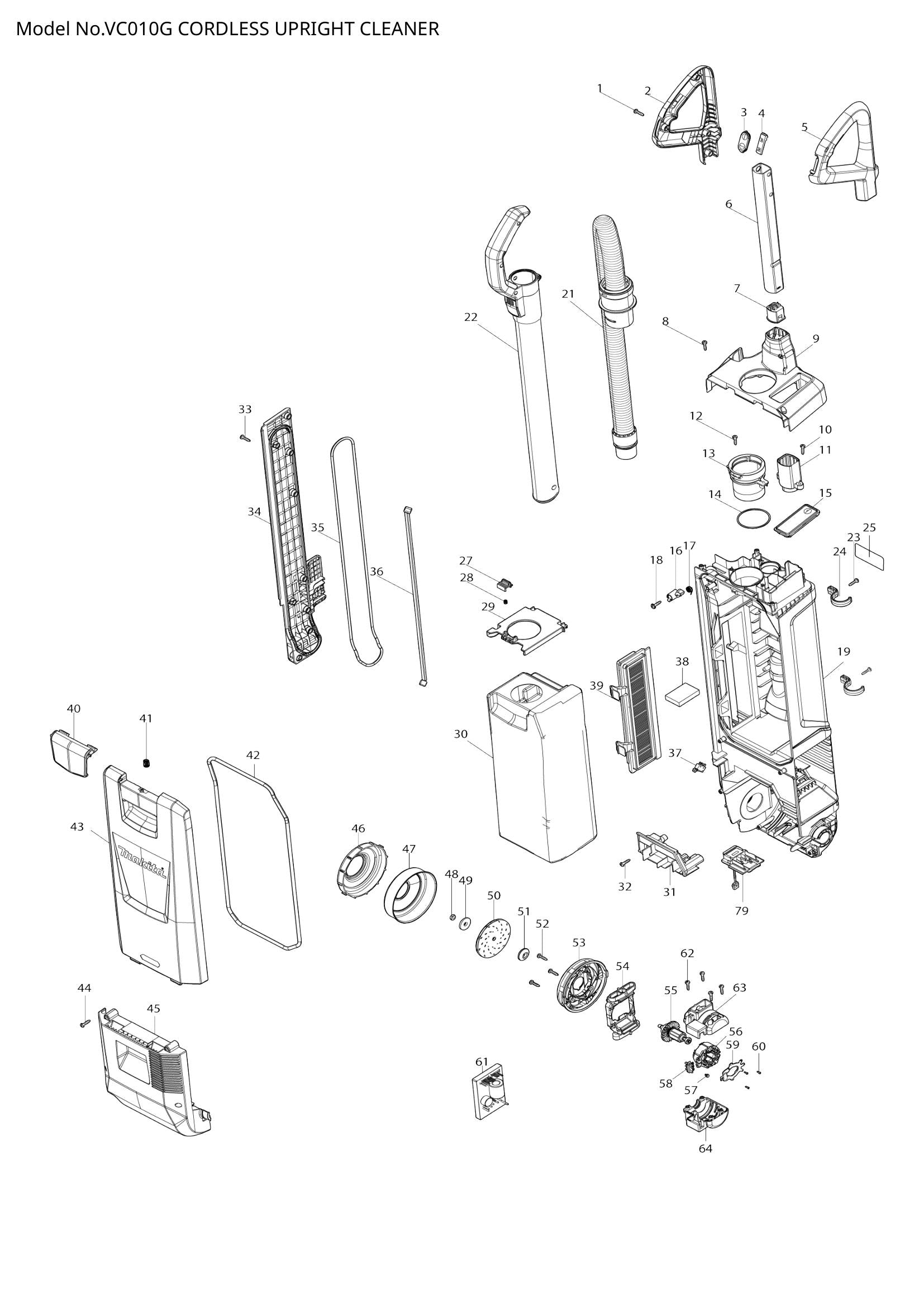 VC010G exploded view
