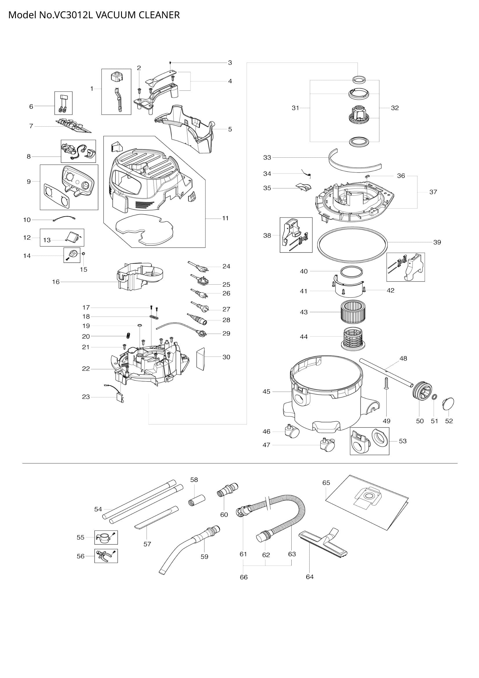 VC3012L exploded view