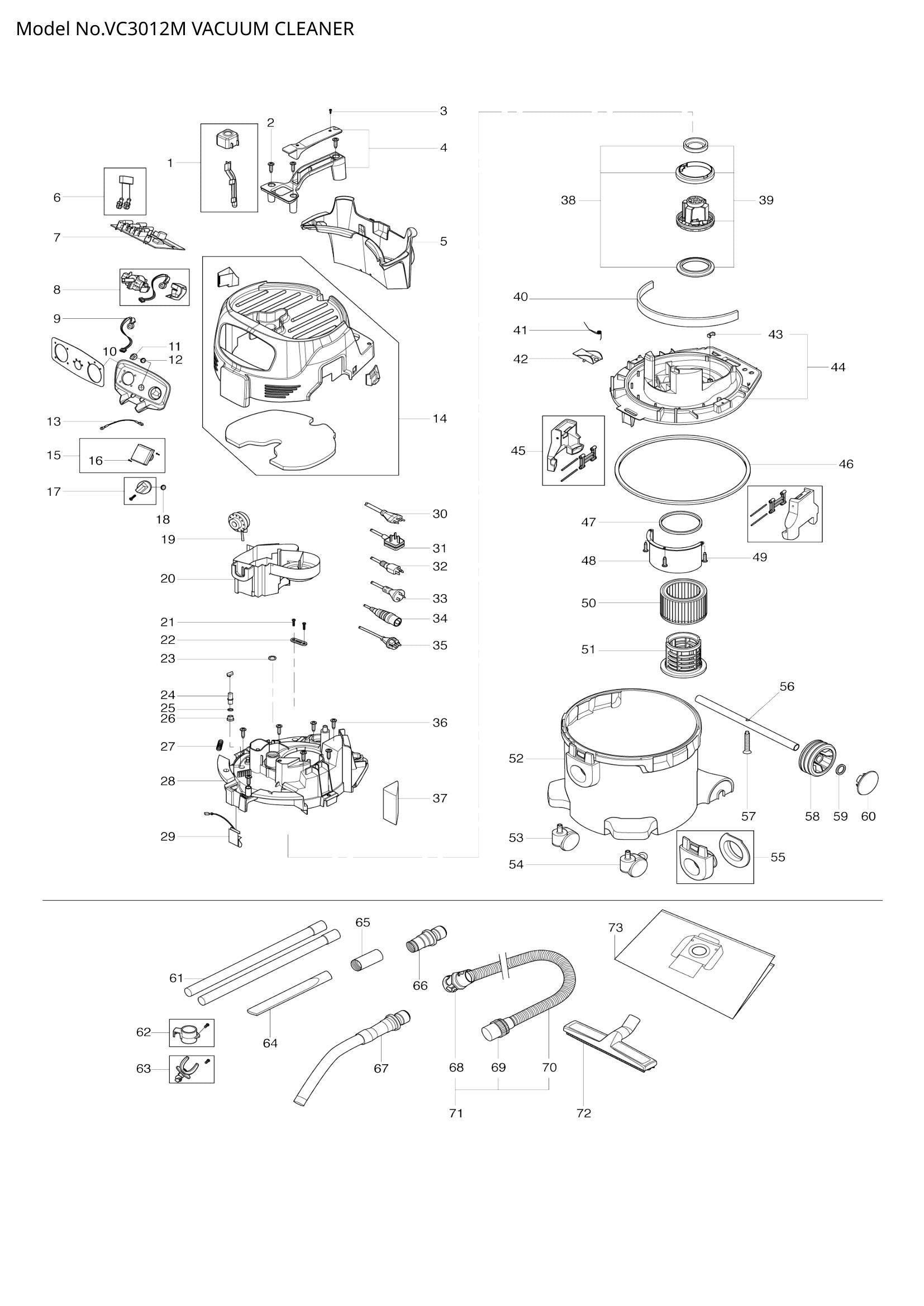 VC3012M exploded view
