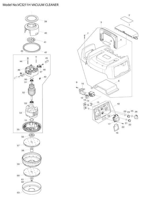 VC3211H exploded view