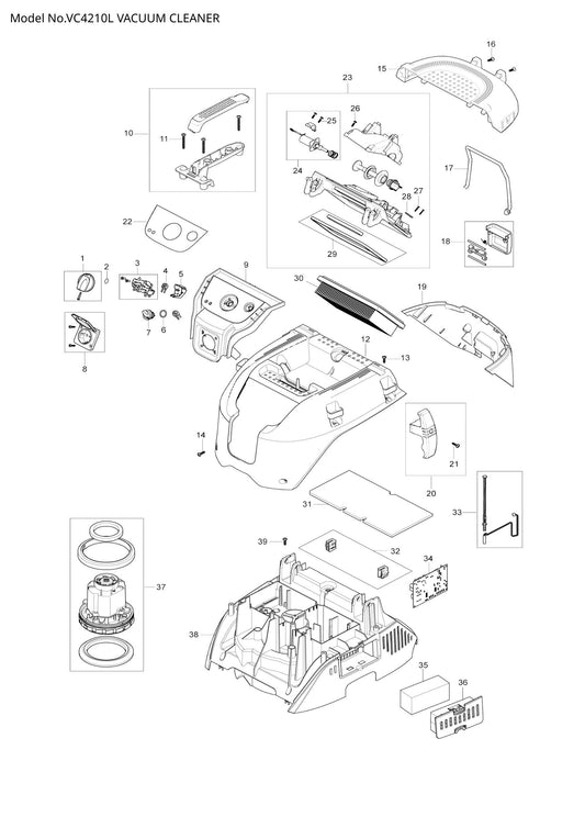 VC4210L exploded view