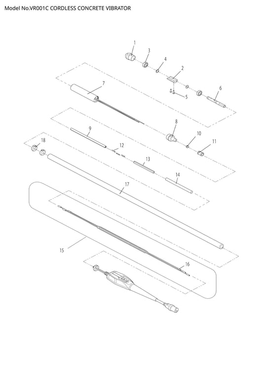 VR001C exploded view