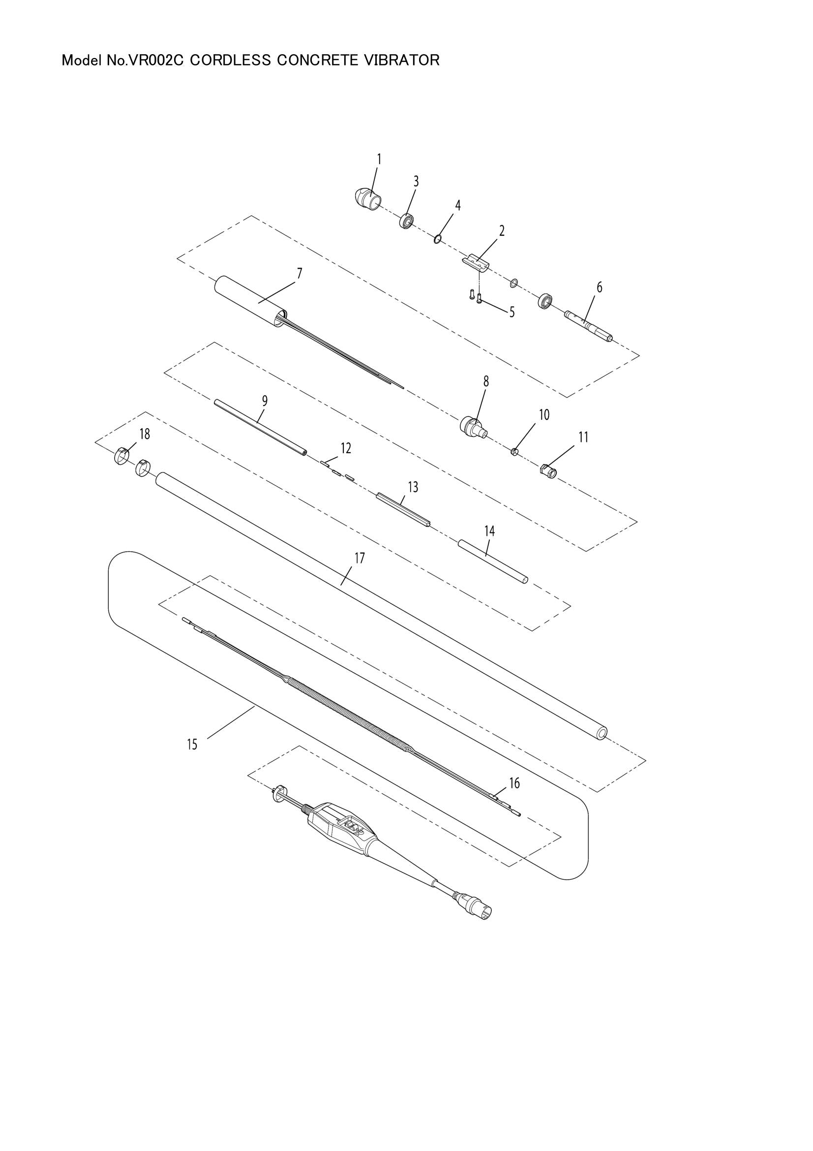 VR002C exploded view