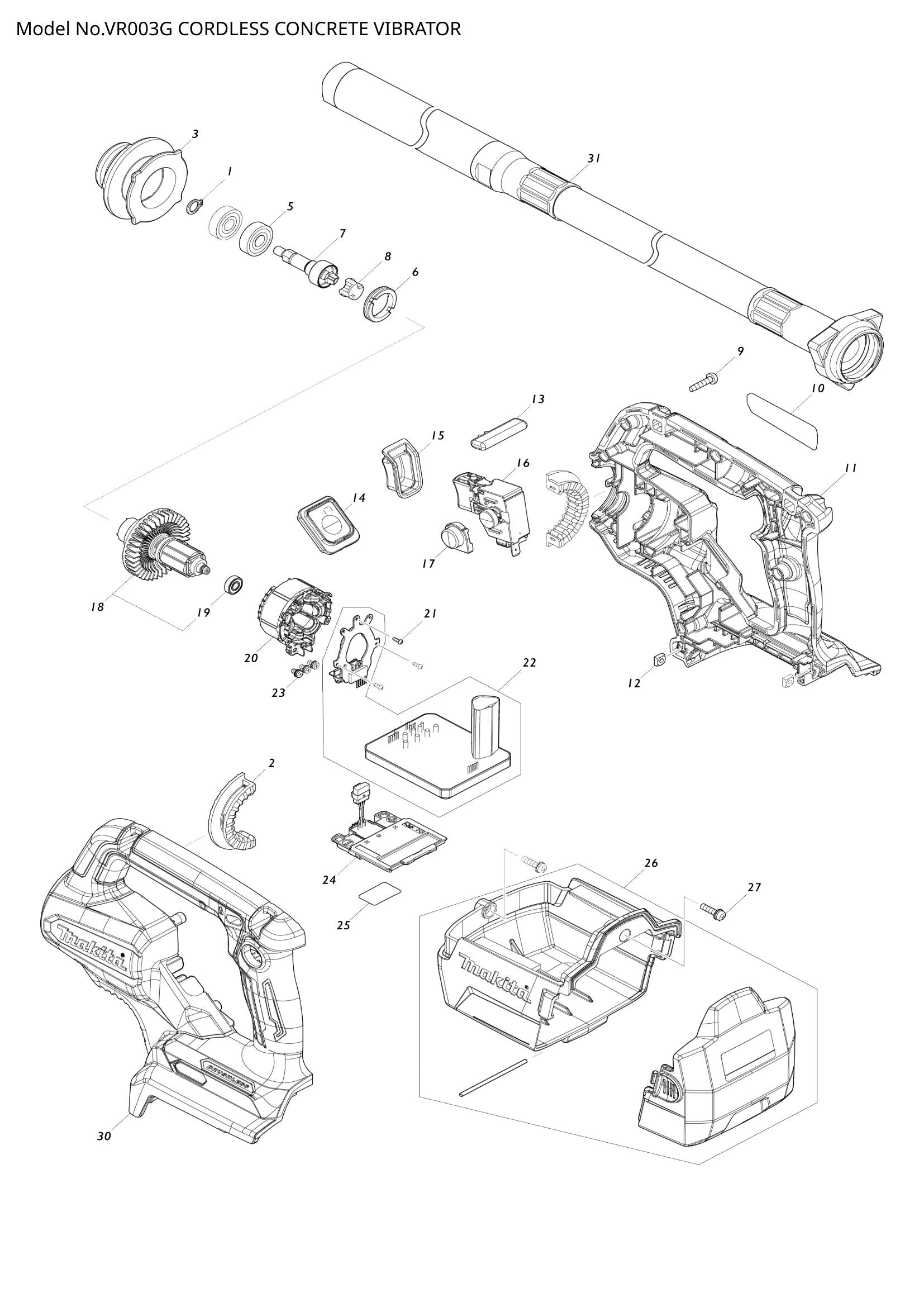 VR003G exploded view