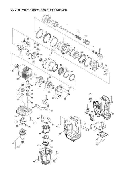 WT001G exploded view